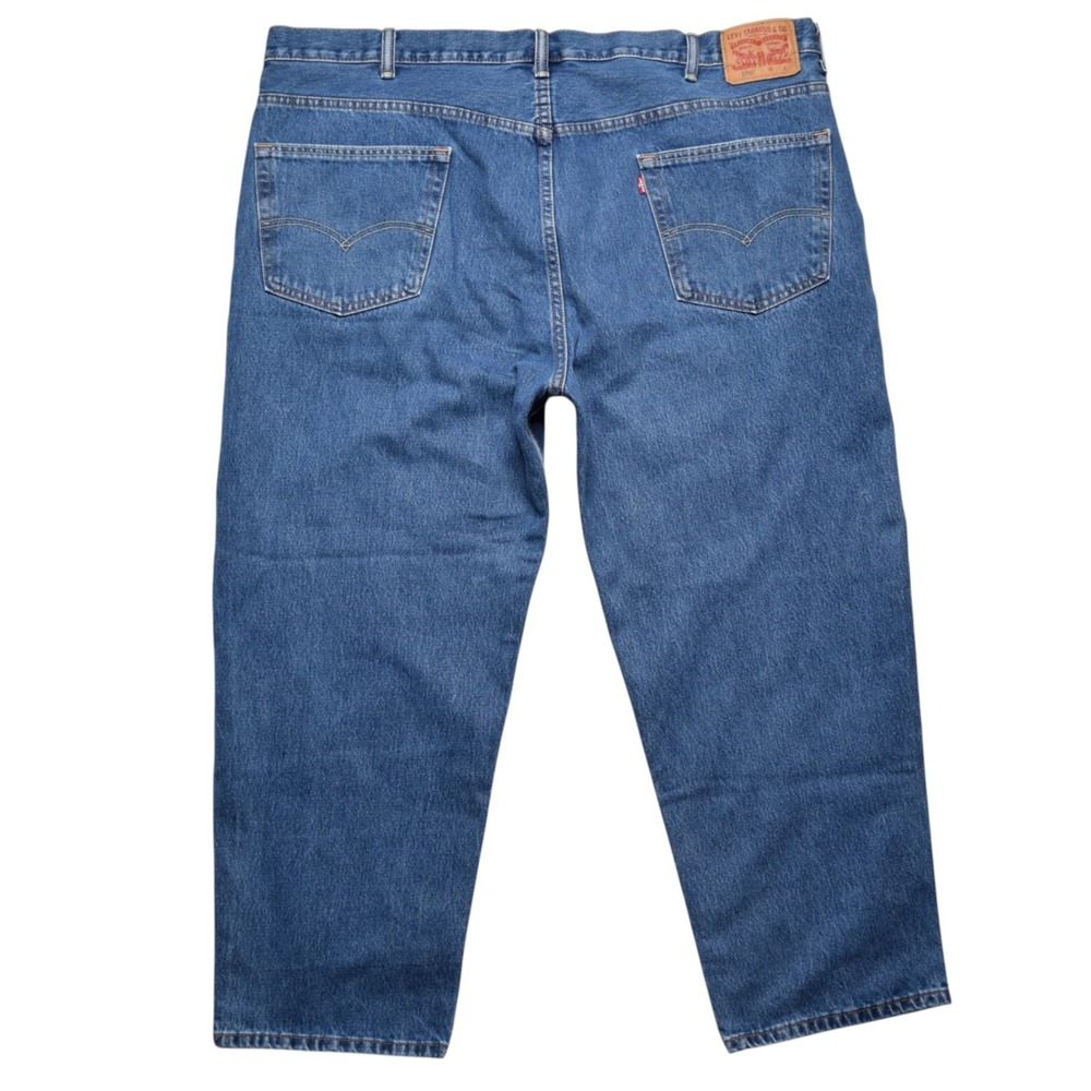 Levi's 550 Relaxed Fit Tapered Denim Blue Jeans Men's Size 48x29 Big & Tall - Picture 4 of 12